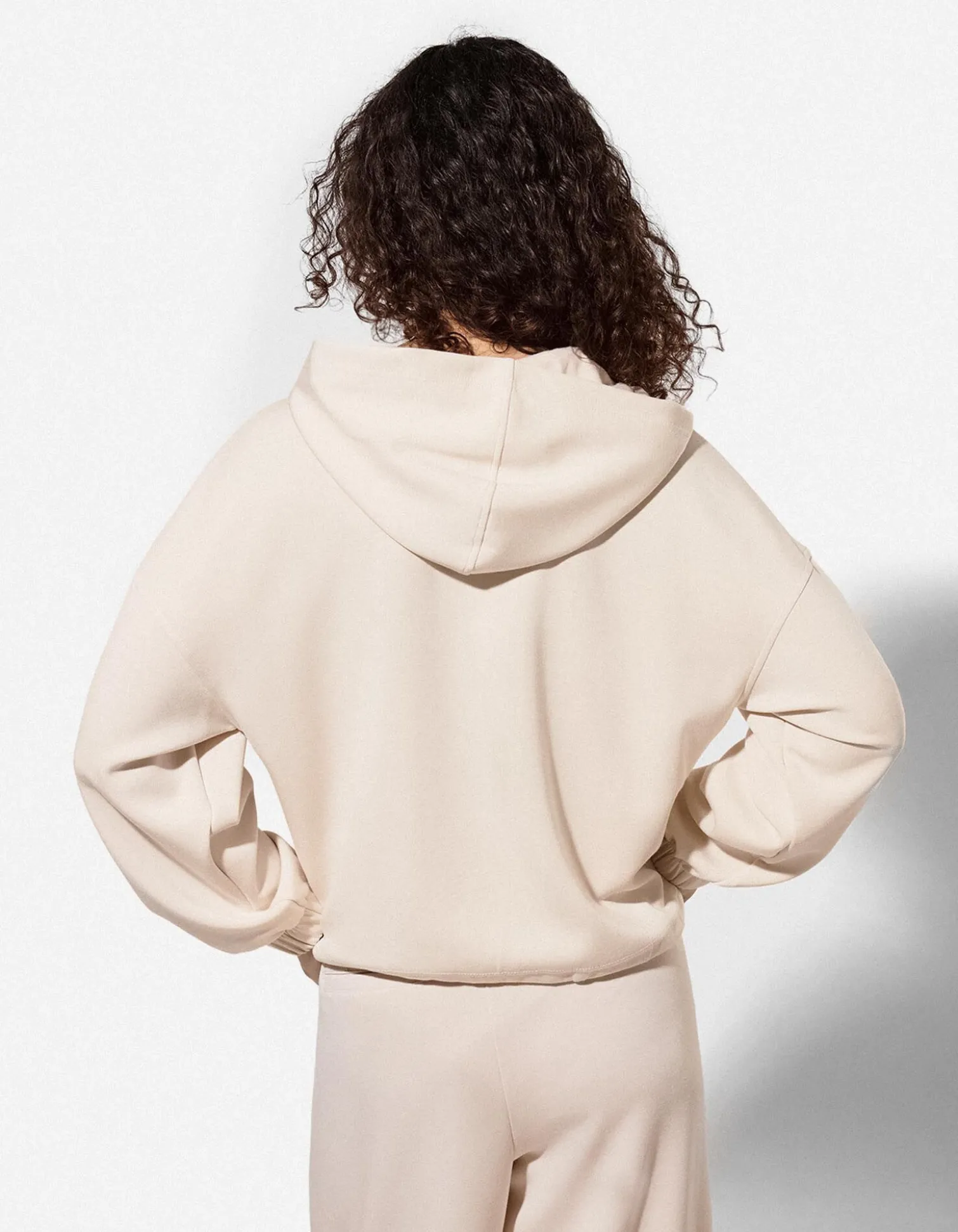 Sweatjacke - Scuba - beige