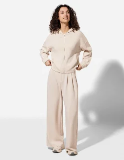 Sweatjacke - Scuba - beige