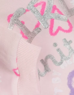 Sweatshirt - Allover-Print - rosa