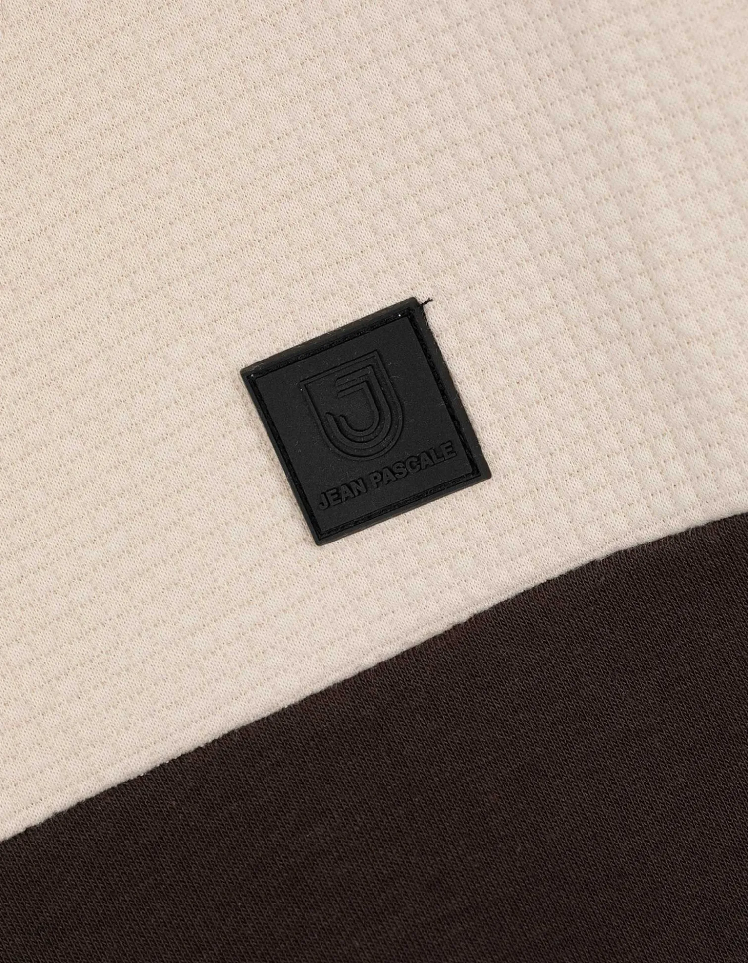 Sweatshirt - Color-Blocking - dunkelbraun