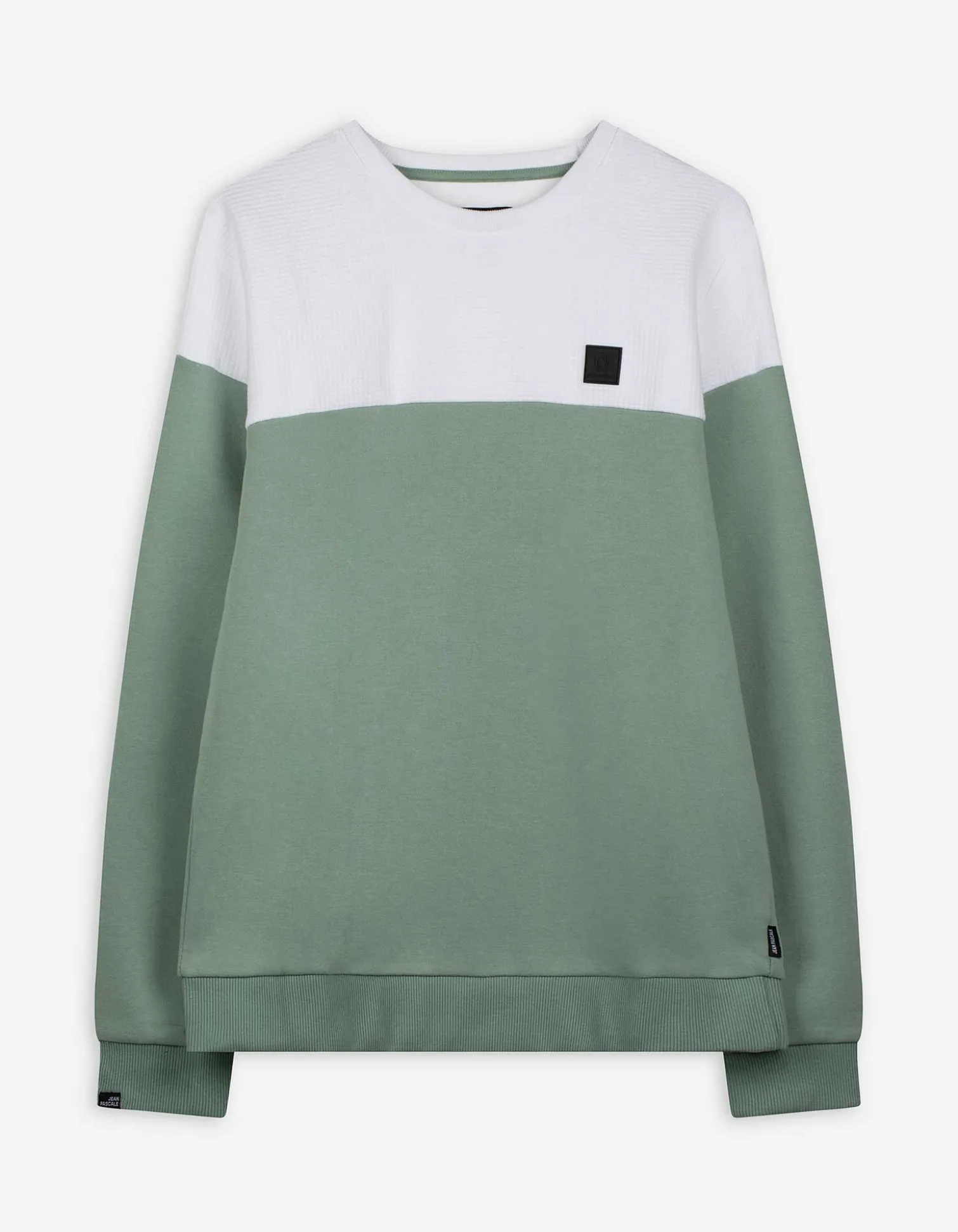 Sweatshirt - Color-Blocking - türkis