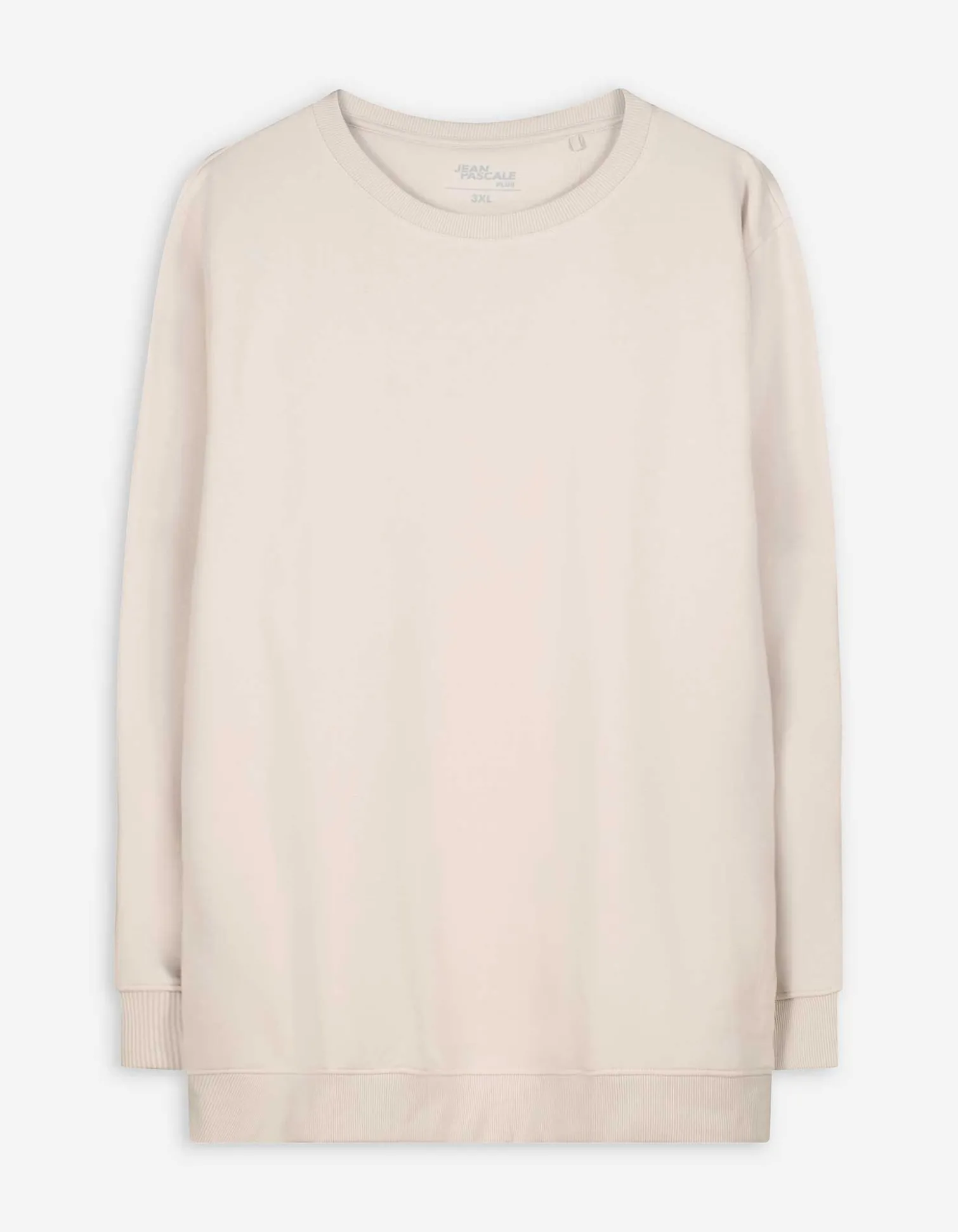 Sweatshirt - einfarbig - beige