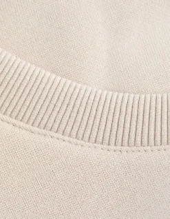 Sweatshirt - einfarbig - beige