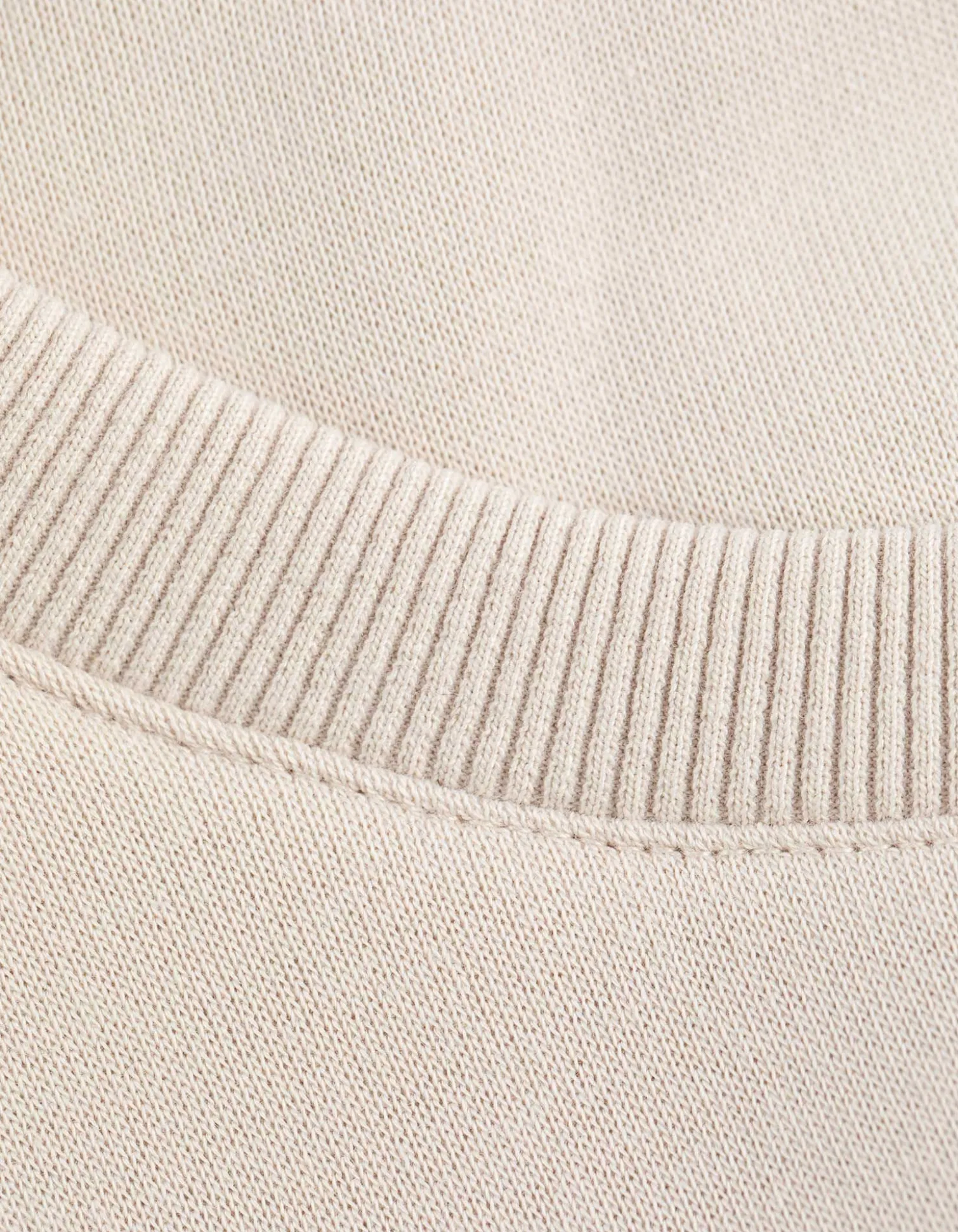 Sweatshirt - einfarbig - beige