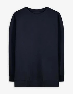 Sweatshirt - einfarbig - dunkelblau