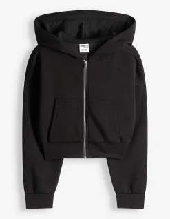 Sweatshirt - einfarbig - schwarz