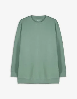 Sweatshirt - einfarbig - türkis