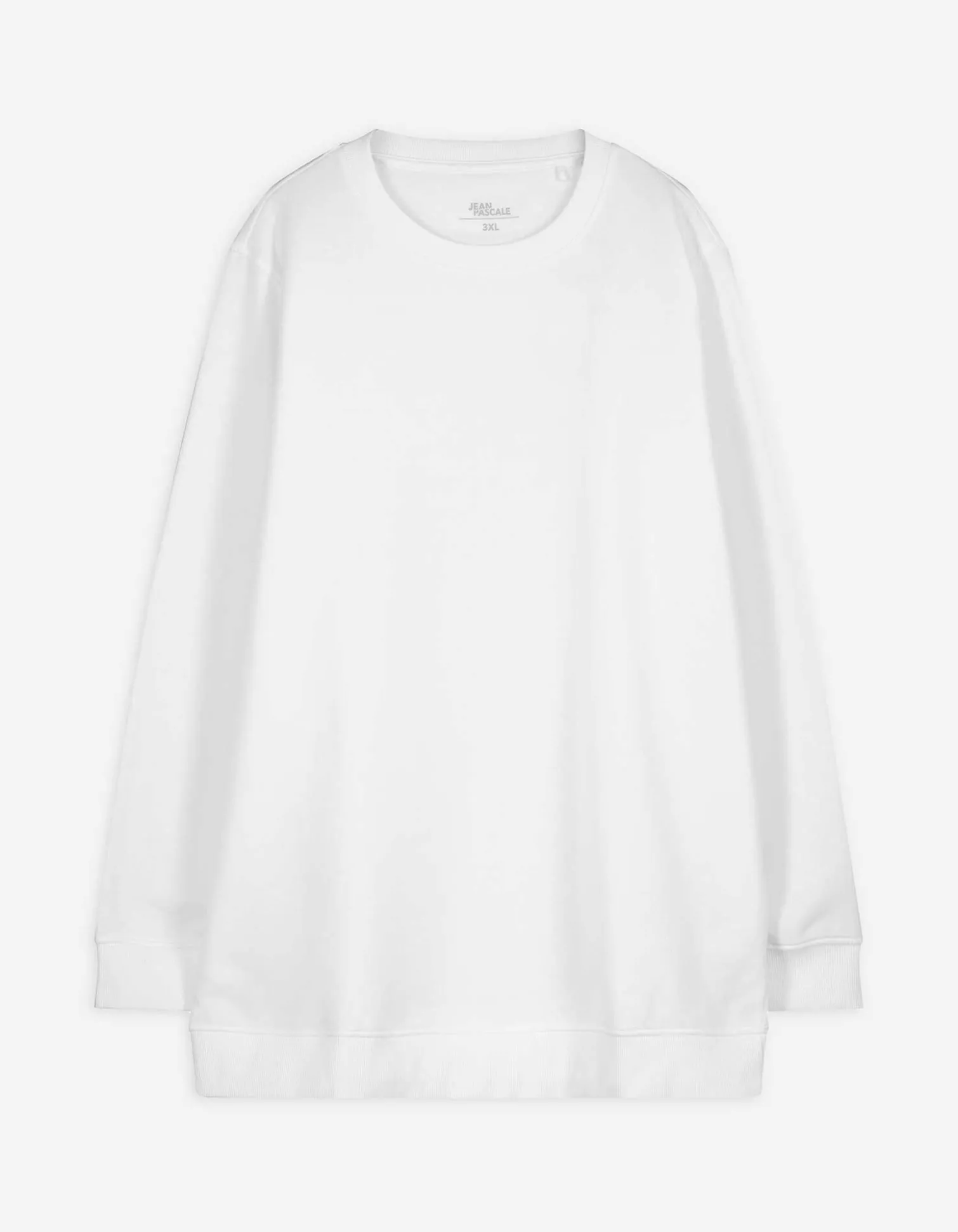 Sweatshirt - einfarbig - weiß