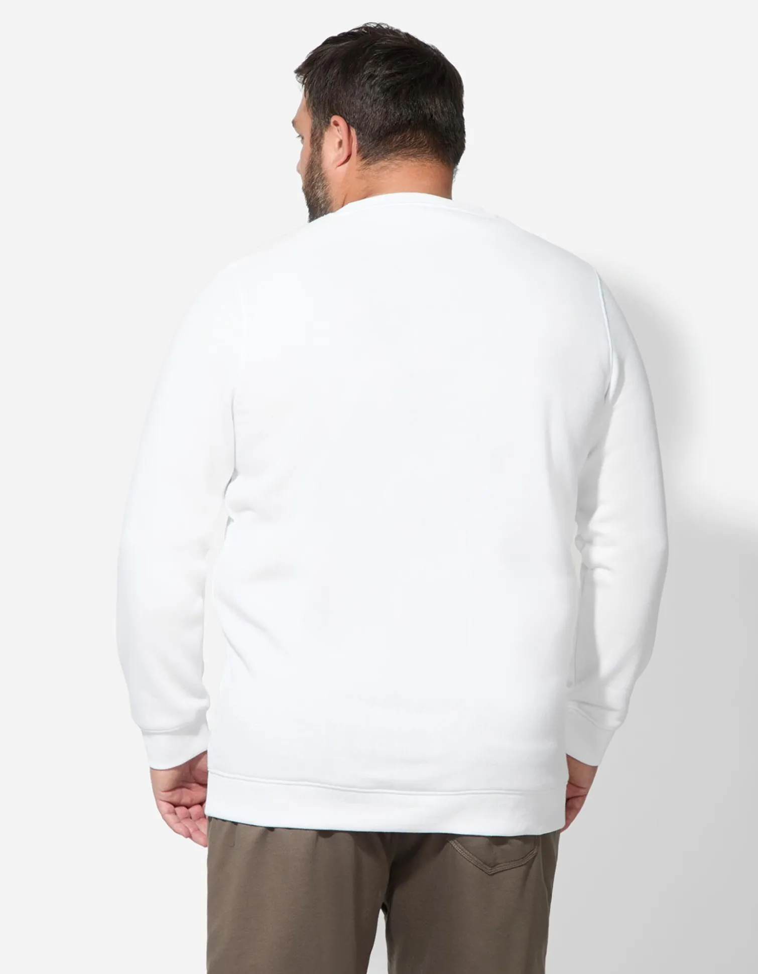 Sweatshirt - einfarbig - weiß