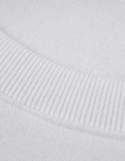 Sweatshirt - einfarbig - weiß