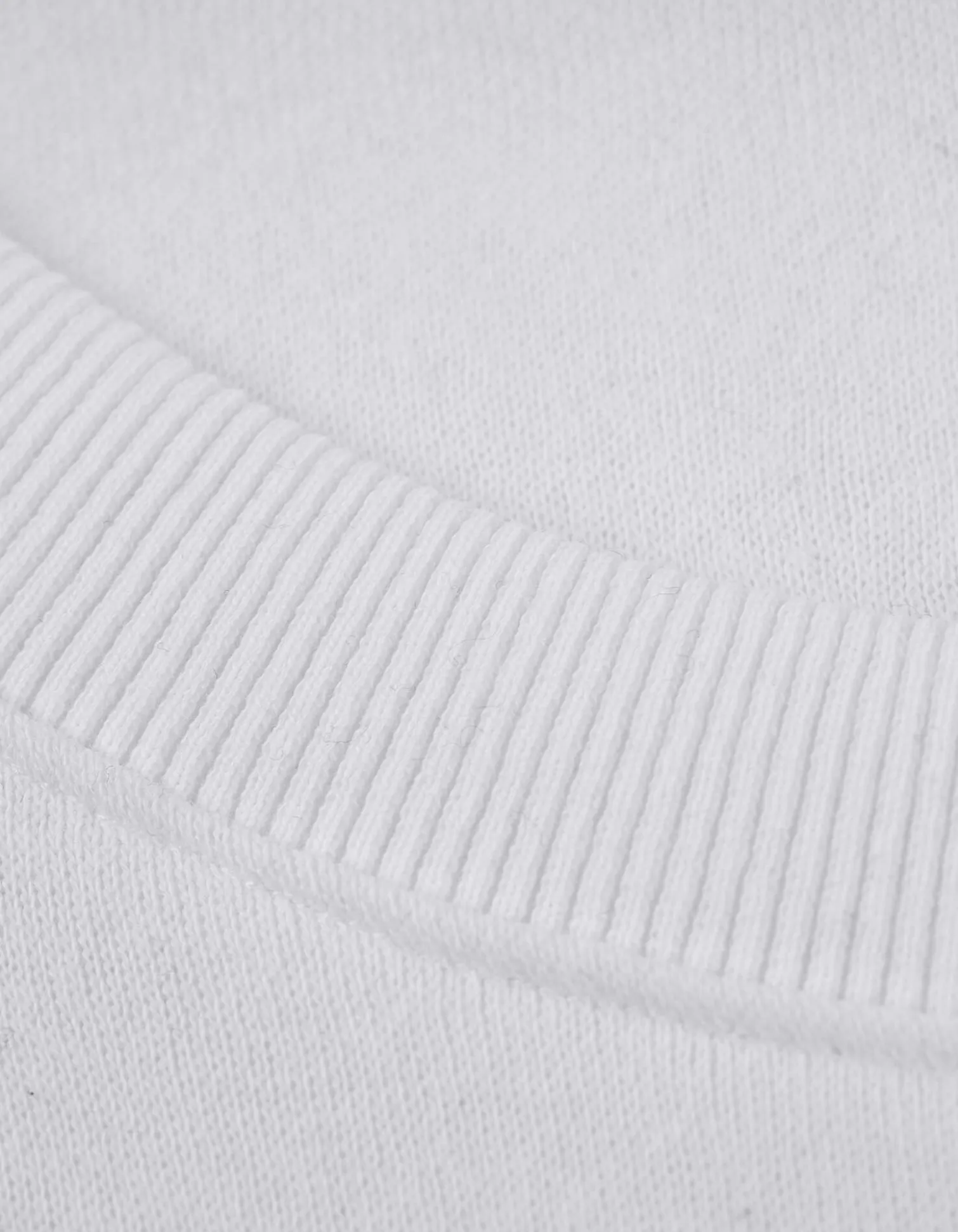 Sweatshirt - einfarbig - weiß