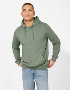 Sweatshirt - Kapuze - dunkelgrün