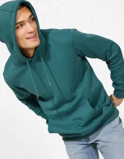 Sweatshirt - Kapuze - dunkelgrün