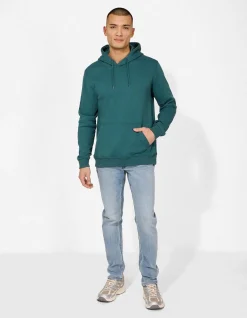 Sweatshirt - Kapuze - dunkelgrün