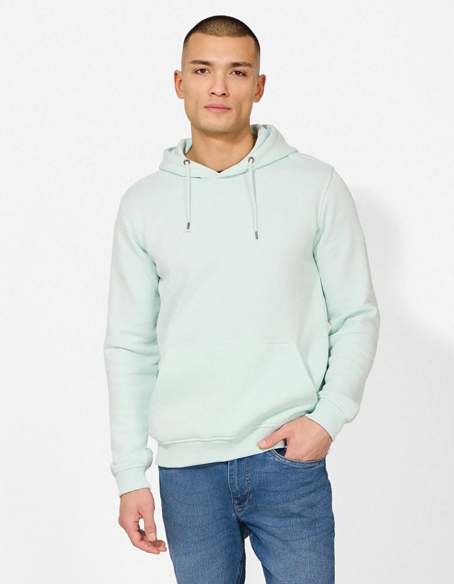 Sweatshirt - Kapuze - hellblau
