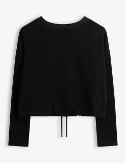 Sweatshirt - Kordel - schwarz