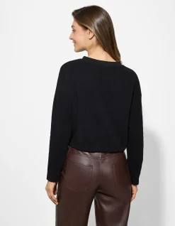 Sweatshirt - Kordel - schwarz