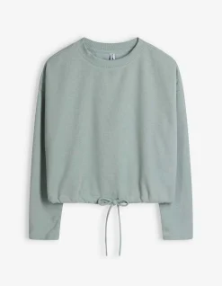 Sweatshirt - Kordel - türkis