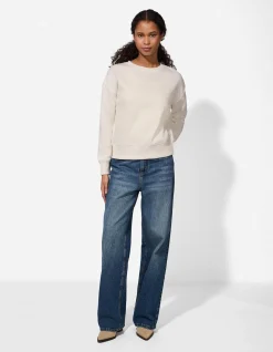 Sweatshirt - Oversized Fit - weiß