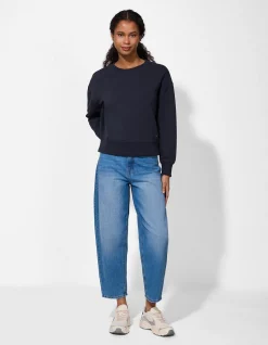Sweatshirt - Oversized Fit - dunkelblau