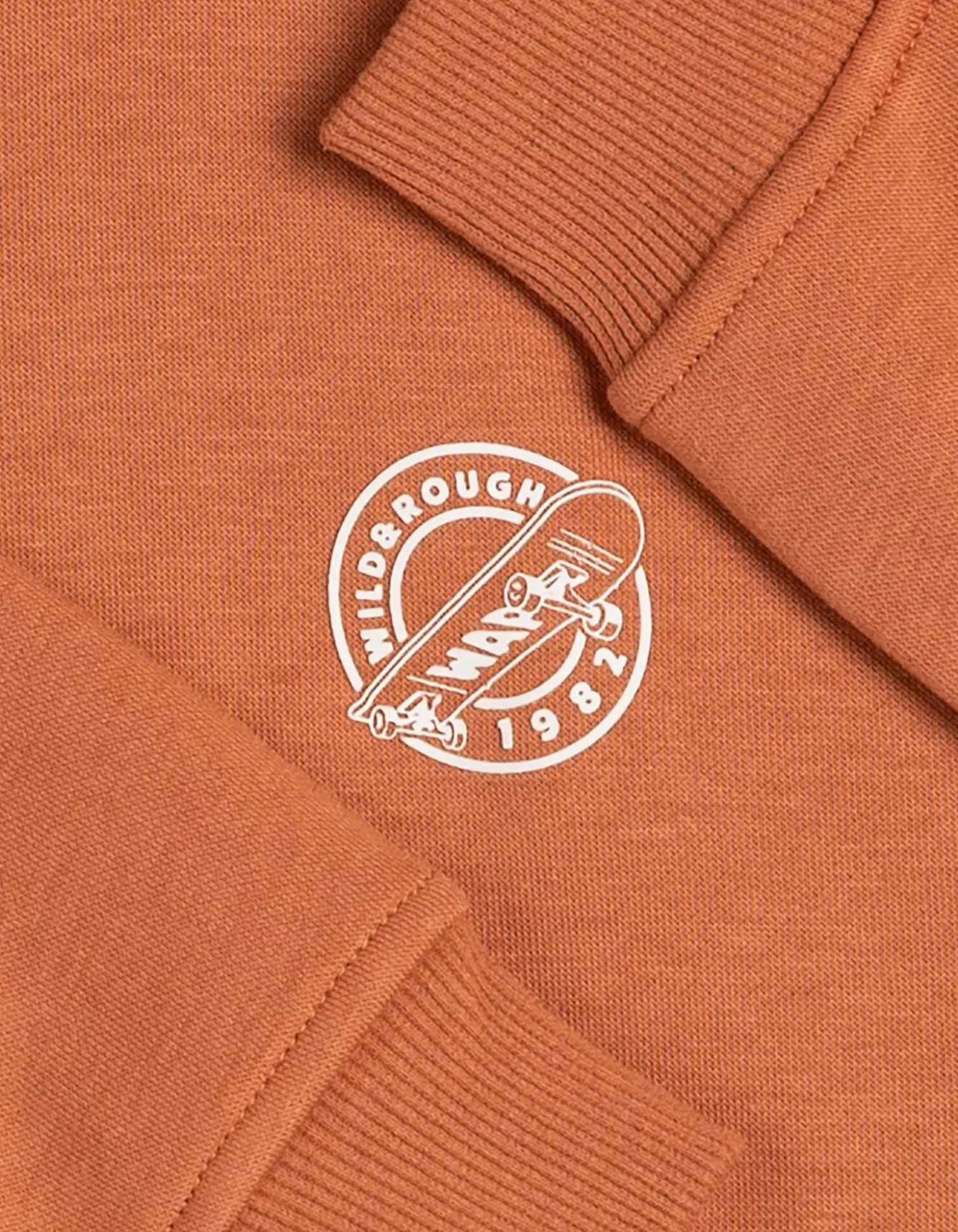 Sweatshirt - Print - hellbraun