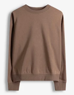 Sweatshirt - Rückenprint - braun