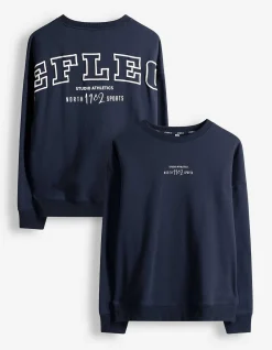 Sweatshirt - Rückenprint - dunkelblau