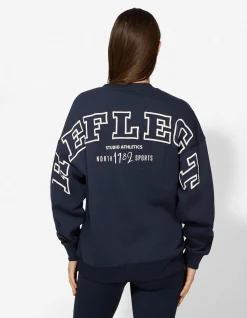 Sweatshirt - Rückenprint - dunkelblau