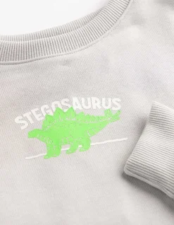 Sweatshirt - Rückenprint - hellgrau