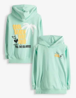 Sweatshirt - Rückenprint - hellgrün