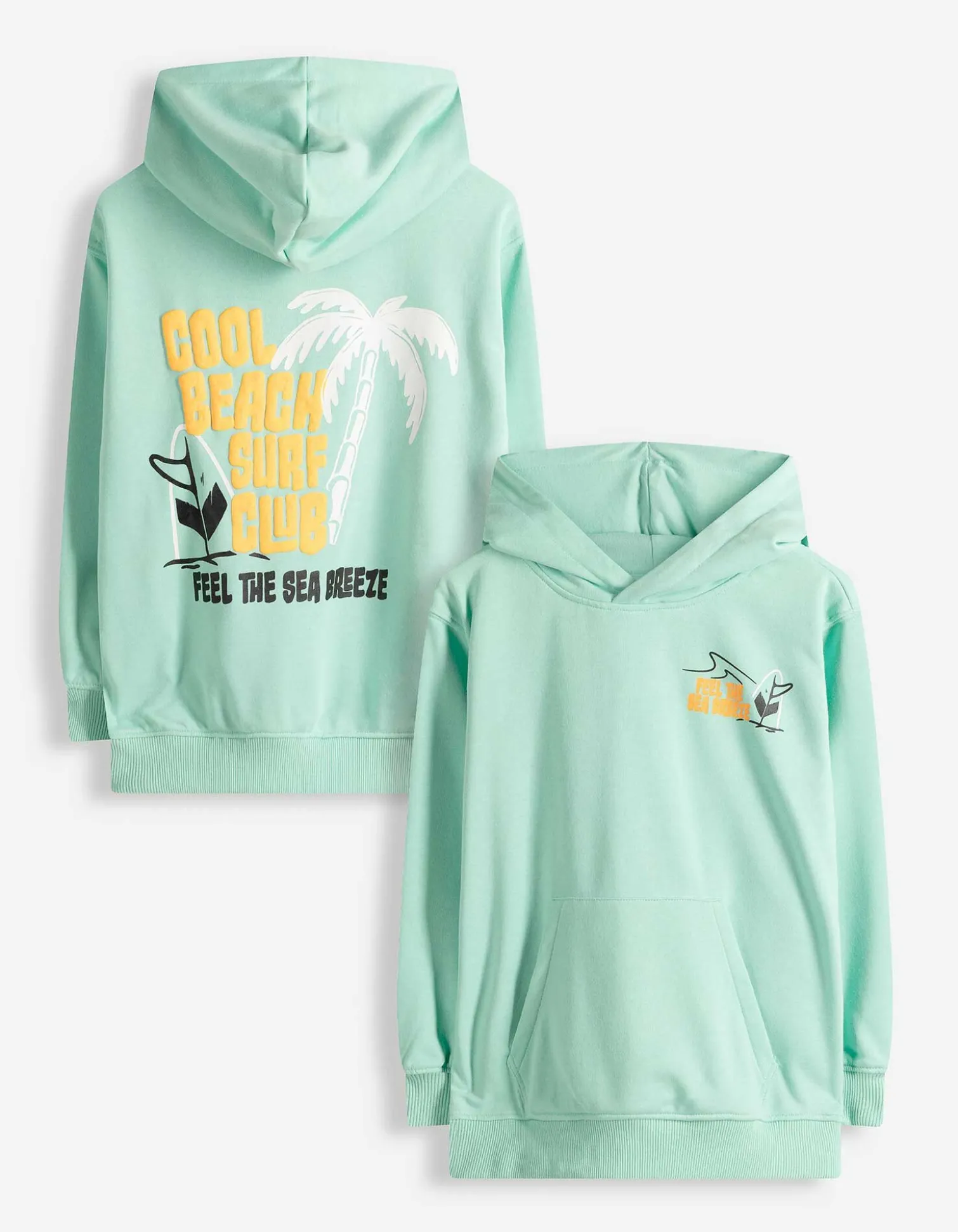 Sweatshirt - Rückenprint - hellgrün