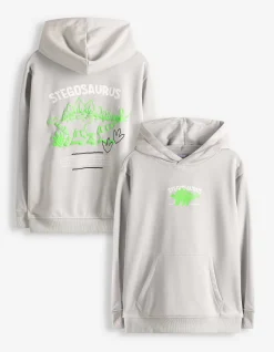 Sweatshirt - Rückenprint - hellgrau