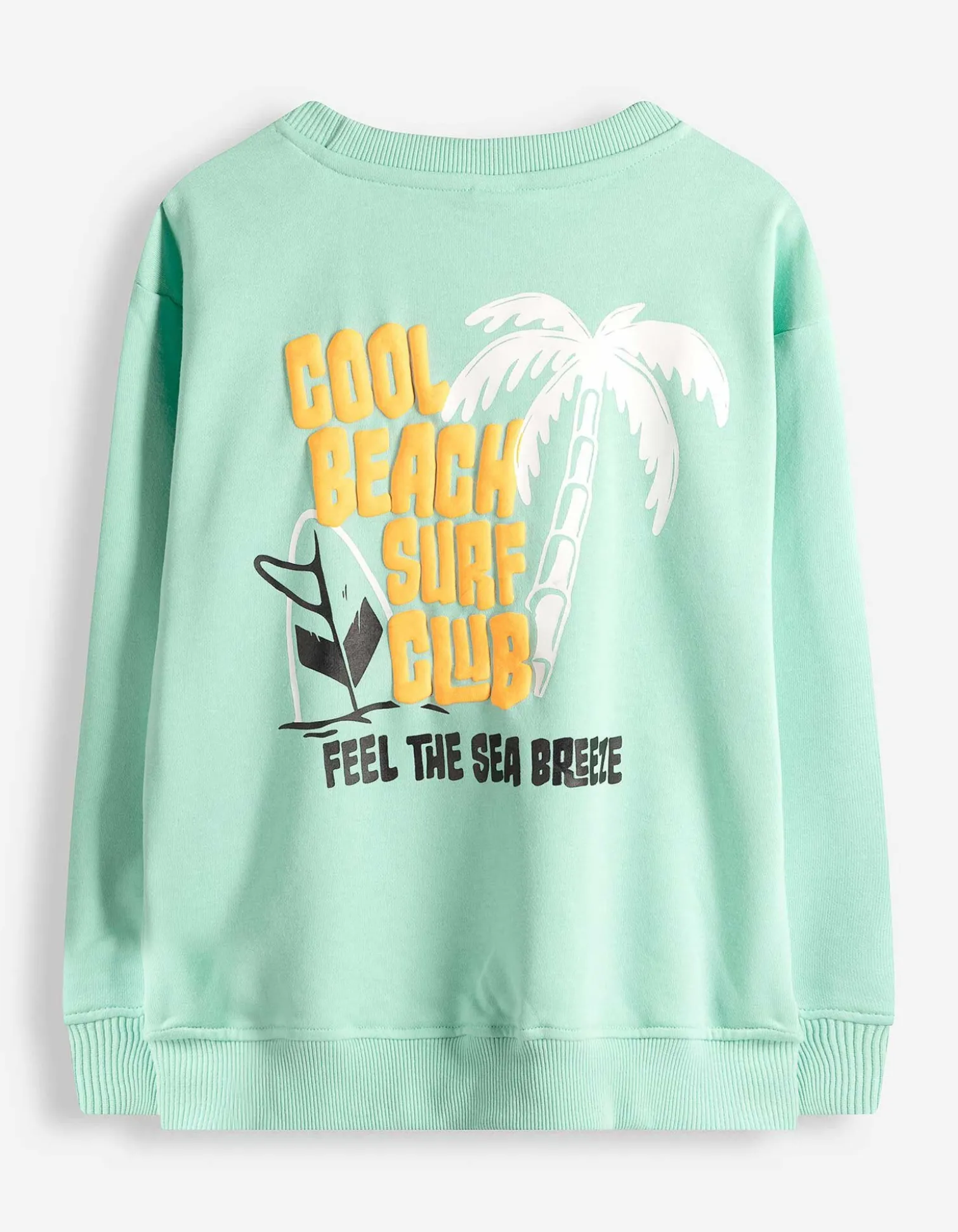 Sweatshirt - Rückenprint - hellgrün