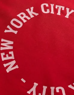 Sweatshirt - Rückenprint - rot