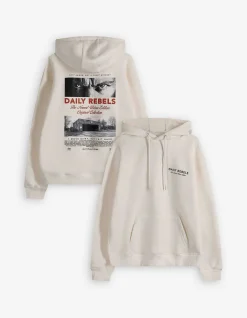 Sweatshirt - Rückenprint - weiß