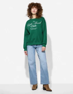 Sweatshirt - Relax Fit - grün