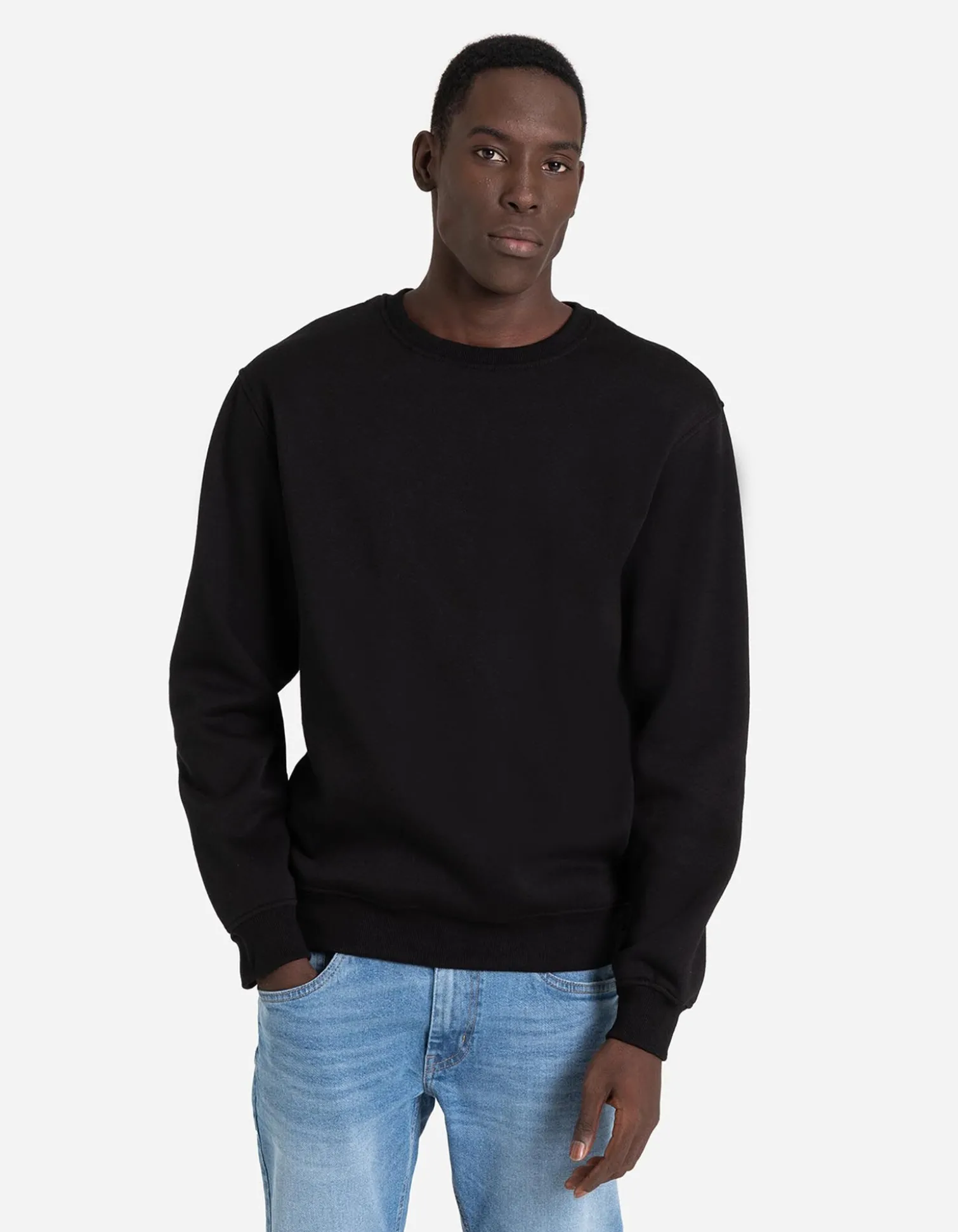 Sweatshirt - Relax Fit - schwarz