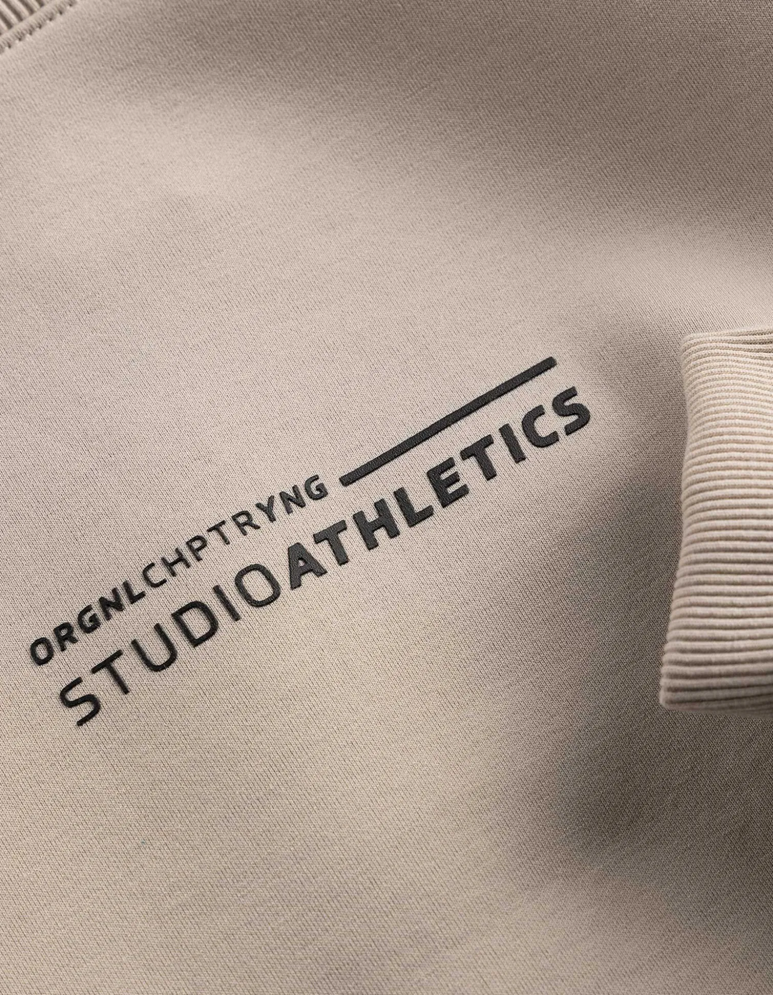 Sweatshirt - Scuba - beige