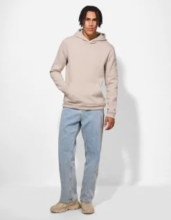Sweatshirt - Stickerei - beige