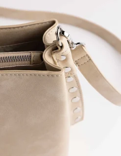 Tasche - Kunstleder - beige