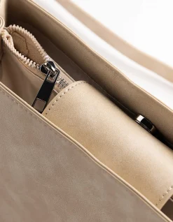 Tasche - Kunstleder - beige