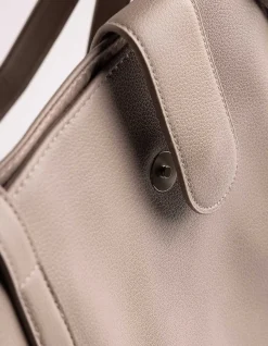 Tasche - Kunstleder - beige