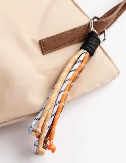 Tasche - Nylon - beige