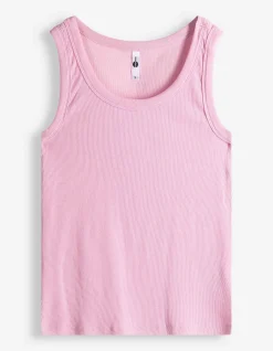 Top - Rippenstruktur - Pink