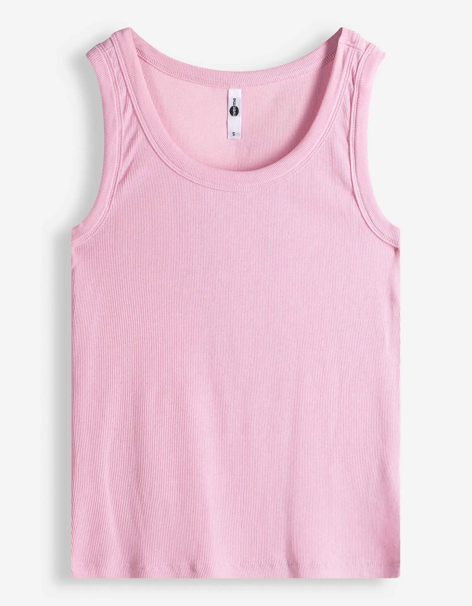 Top - Rippenstruktur - Pink