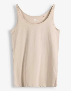 Top - Stretchanteil - Beige
