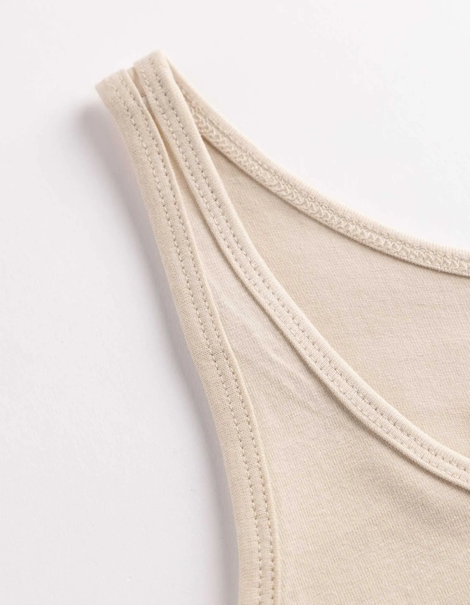Top - Stretchanteil - Beige