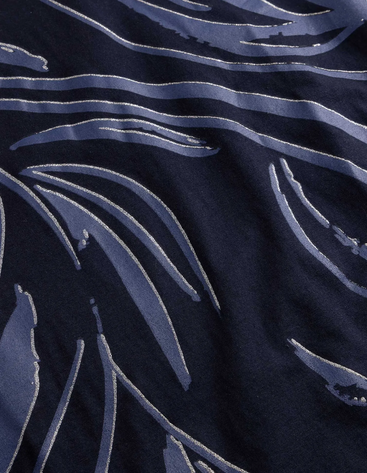 T-Shirt - Allover-Muster - dunkelblau