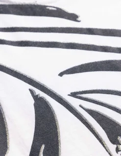 T-Shirt - Allover-Muster - weiß