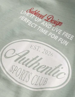 T-Shirt - Allover-Print - hellgrün